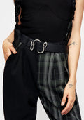 Mamba Debossed Belt With Snake Buckle