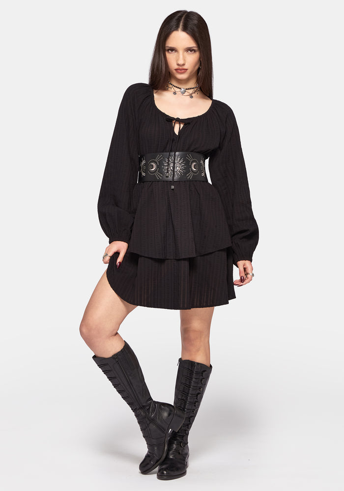 Marcia Tie Front Mini Dress