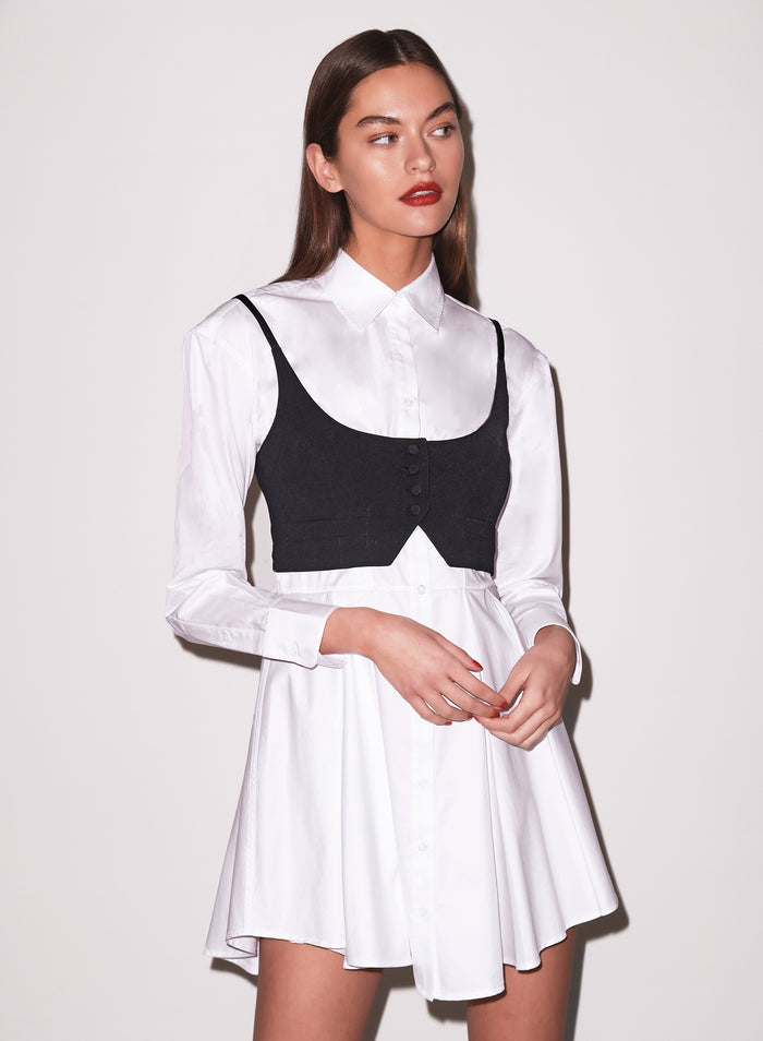 Maxwell Cropped Vest-black-Fleur du Mal