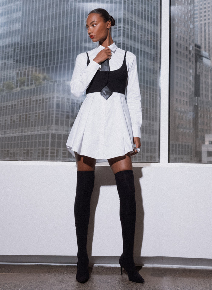 Maxwell Cropped Vest-black