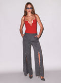 Maxwell Undo Me Pant-dark grey pinstripe-Fleur du Mal