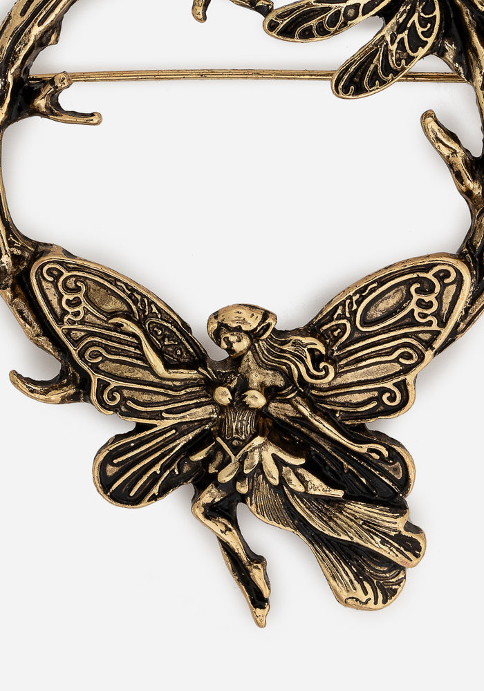 Maypole Fairy Brooch