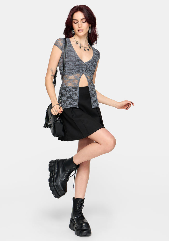 Meghan Lace Cap Sleeve Top