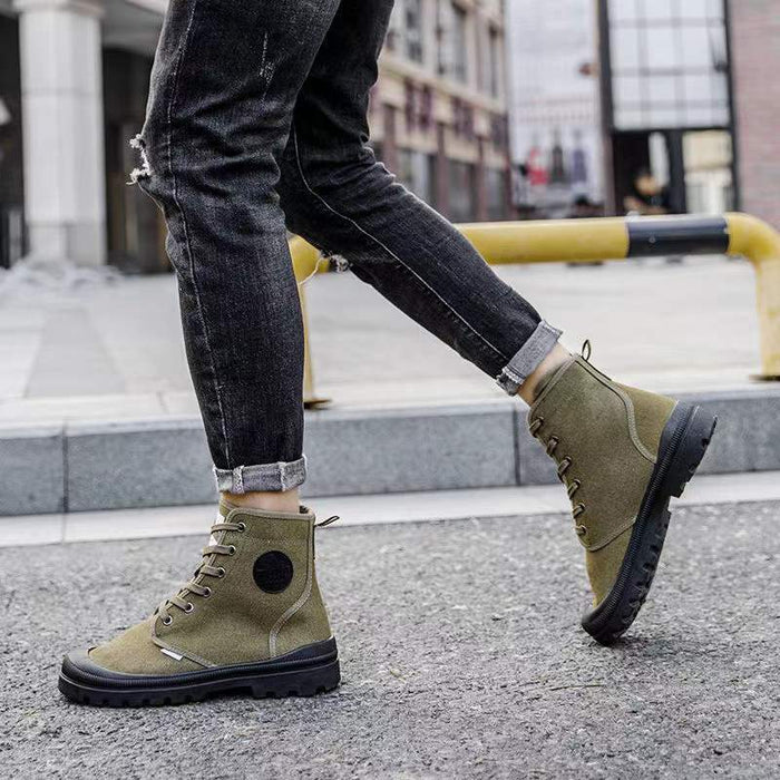 Men's High-Top Wide Shoes,