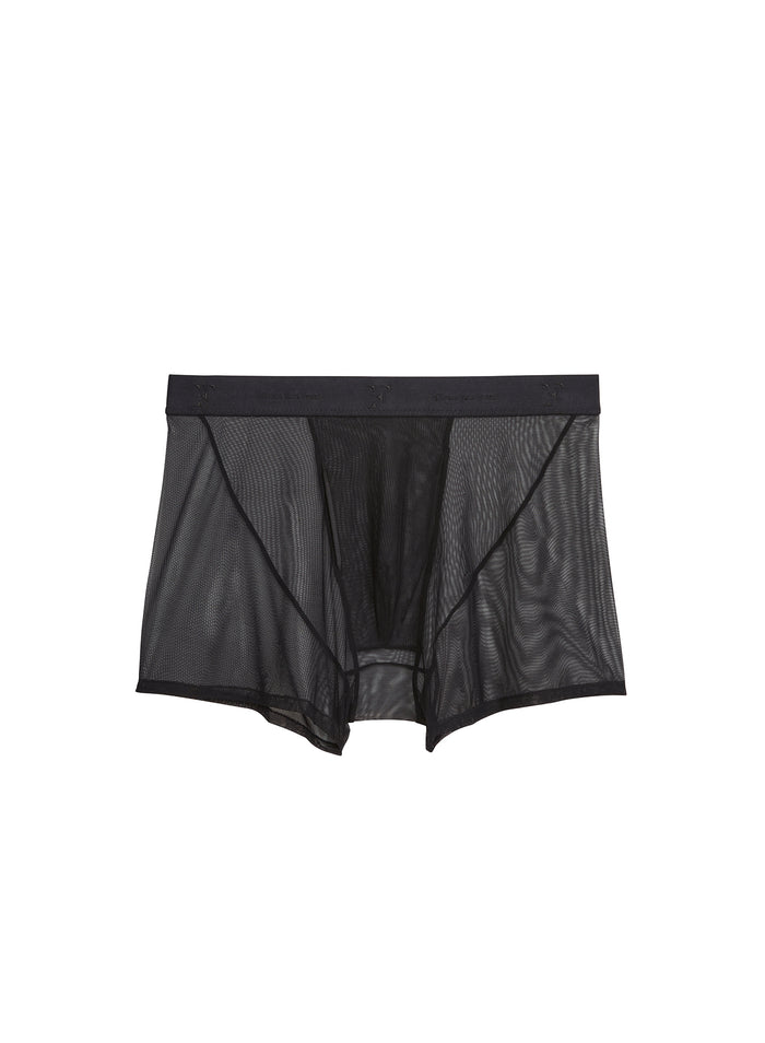 Men's Mesh Boxer Brief-black-flat