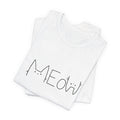 Meow Cat Line Art T-Shirt — Minimal Cute Cat Tee
