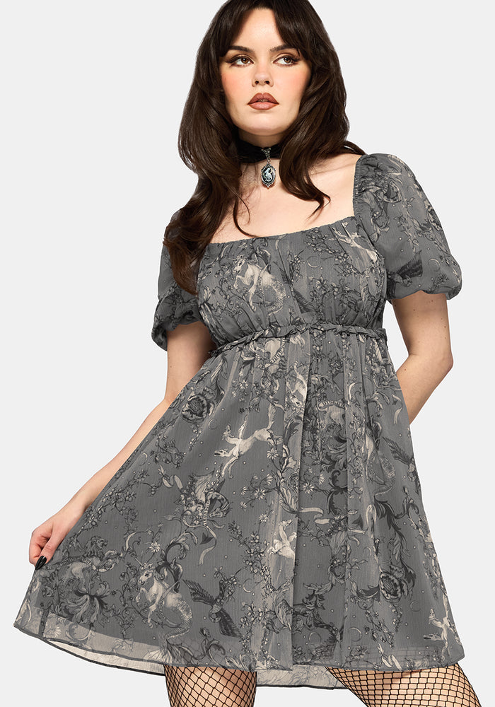 Merunicorn Enchanted Forest Mini Dress