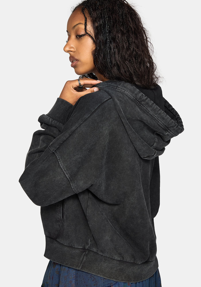 Mira Dragon Embroidered Hoodie