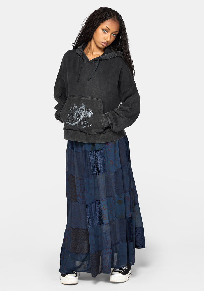 Mira Dragon Embroidered Hoodie