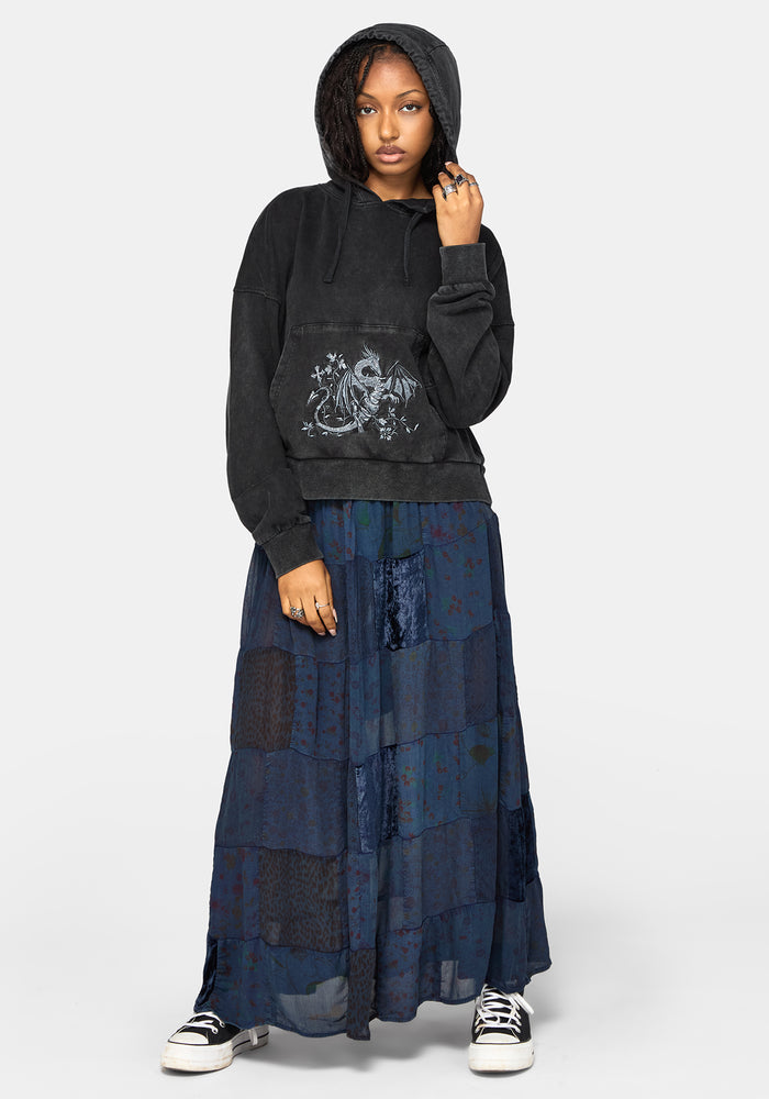Mira Dragon Embroidered Hoodie