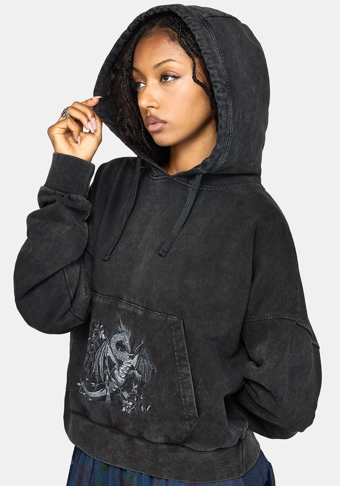 Mira Dragon Embroidered Hoodie