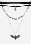Mortmoth Layered Choker Necklace