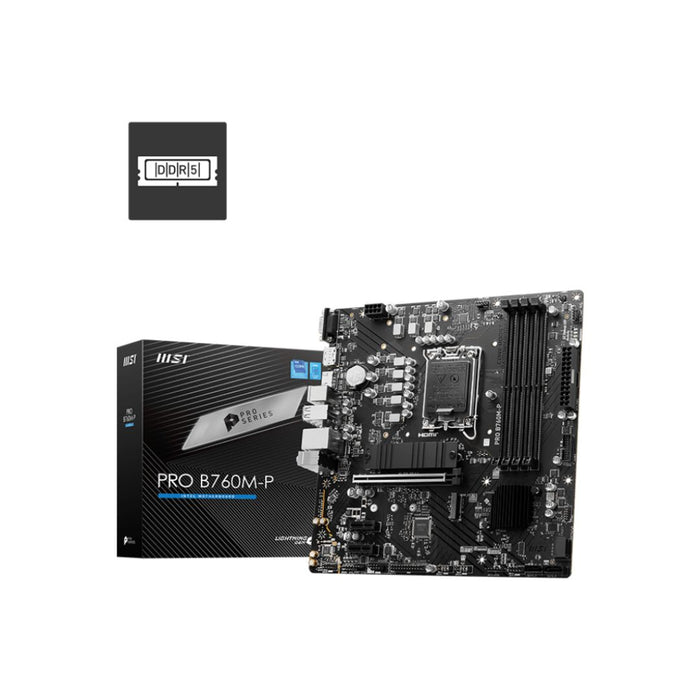 MSI PRO B760M-P D5, Motherboard - شركة القيم العالمية للحاسبات