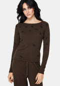 Mythidra Bug Printed Lounge Knit Top