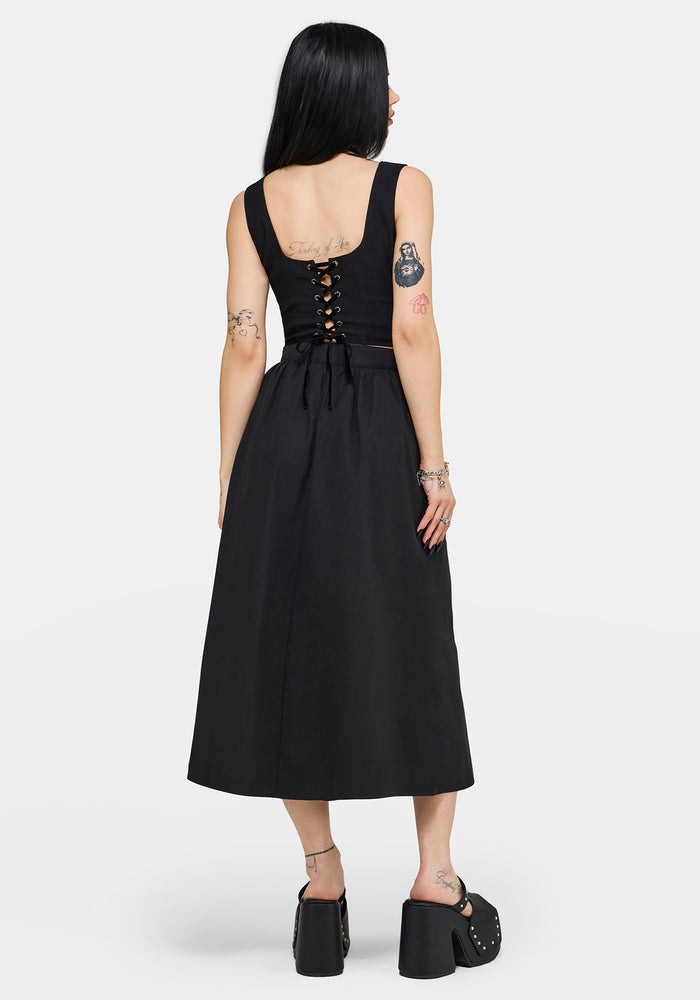 Mythos Embroidered Midi Skirt US 2