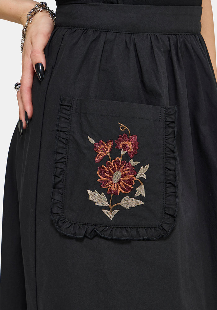 Mythos Embroidered Midi Skirt US 2