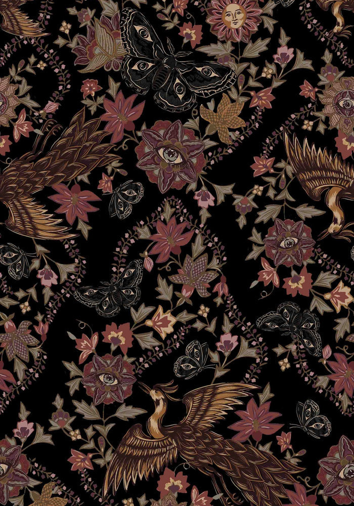 Mythos Print Kimono Sleeve Playsuit