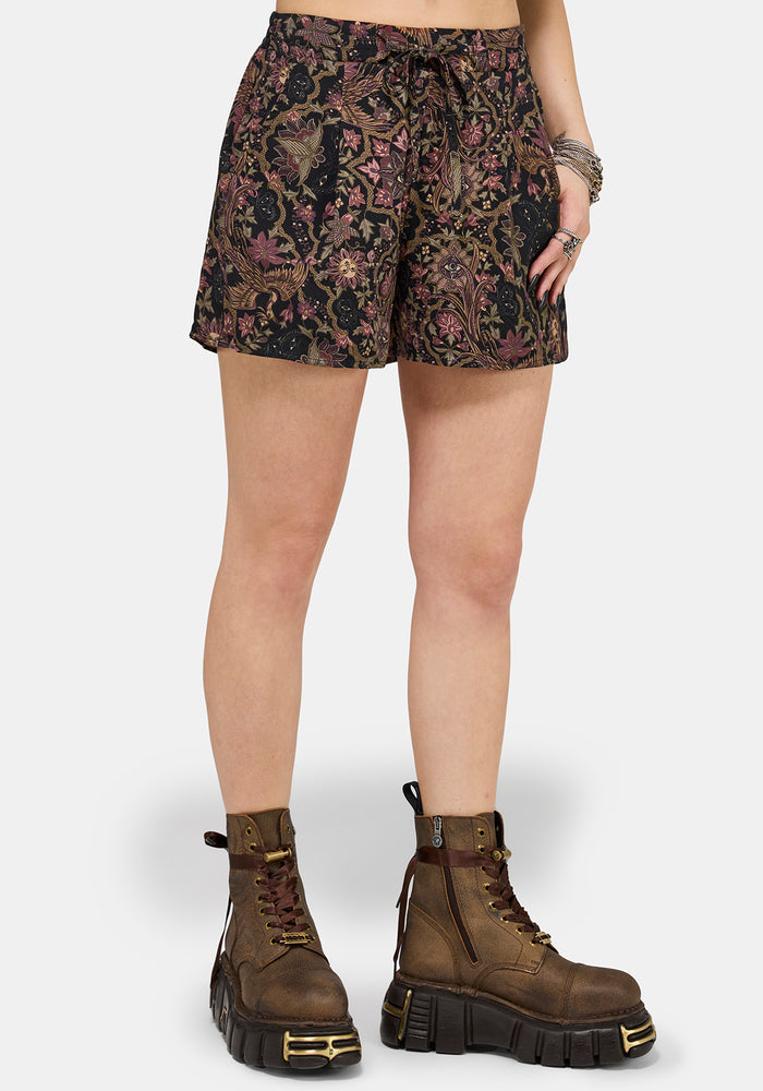 Mythos Print Tie Front Short US 2