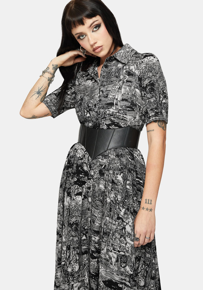 Nara Boudicca Printed Midaxi Dress