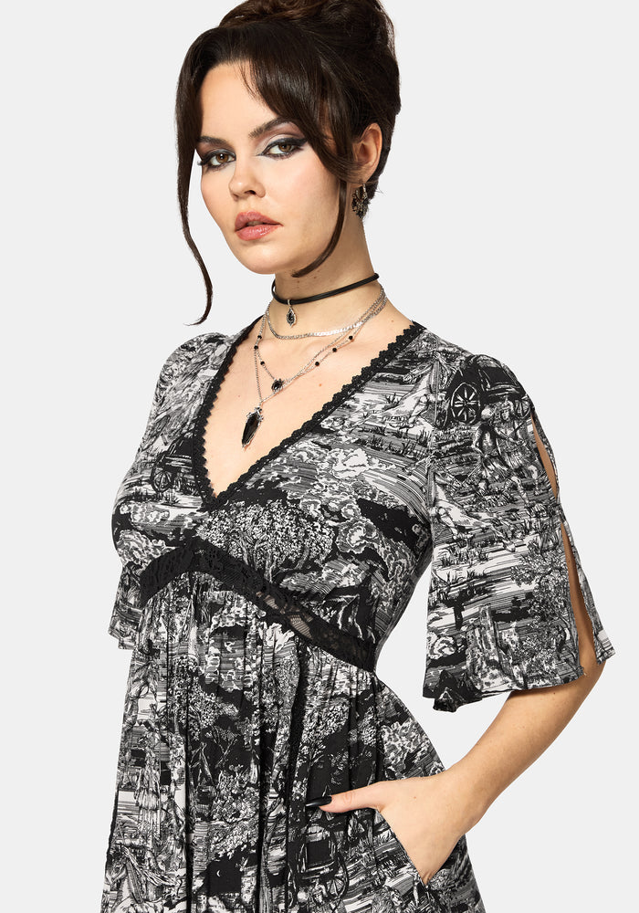 Nara Boudicca Printed Midi Dress
