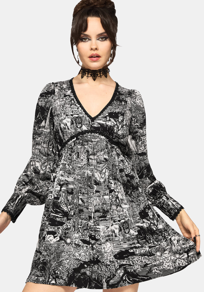 Nara Boudicca Printed Mini Dress