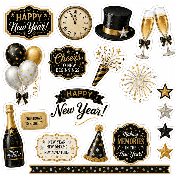 New Years Scrapbook Kit