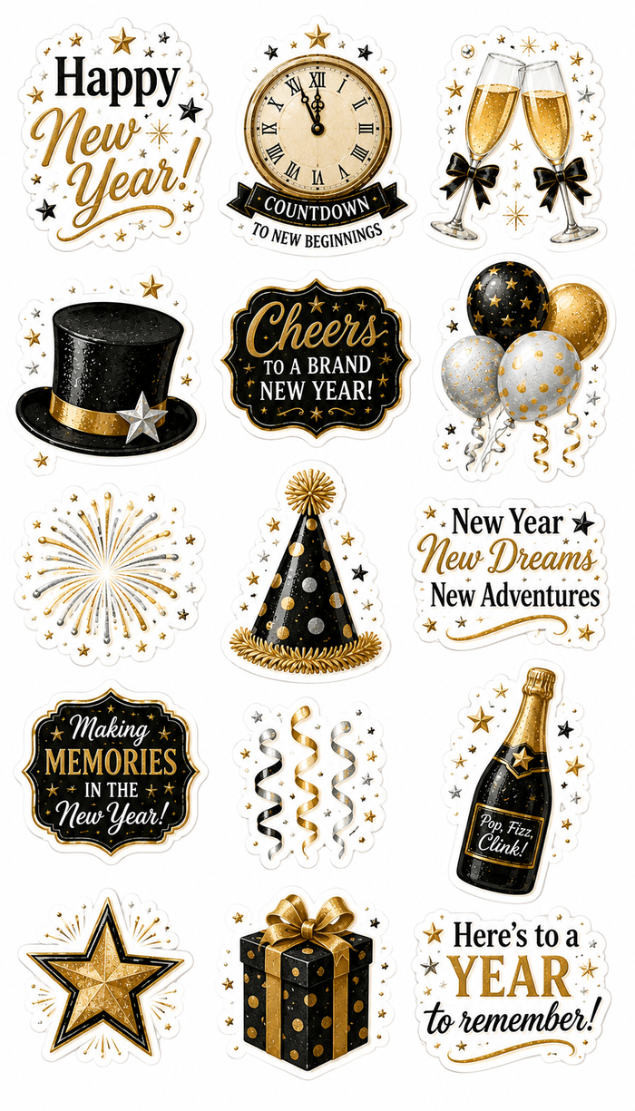 New Years Scrapbook Kit