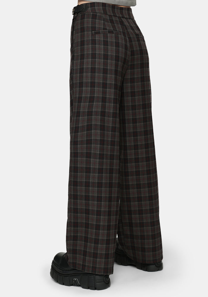Nightingale Check Wide Trouser