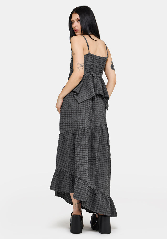 Nimira Check Ruche Hanky Hem Cami US 2