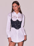 No Cup Floral Jacquard Bustier-Fleur du Mal