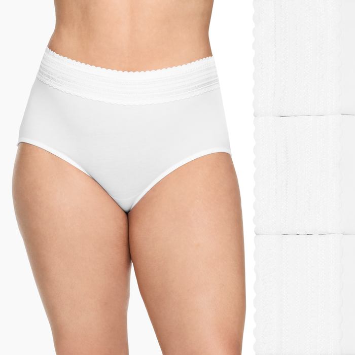 No Pinching No Problems® Dig-Free Cotton Blend High-Waist Brief 3-Pack
