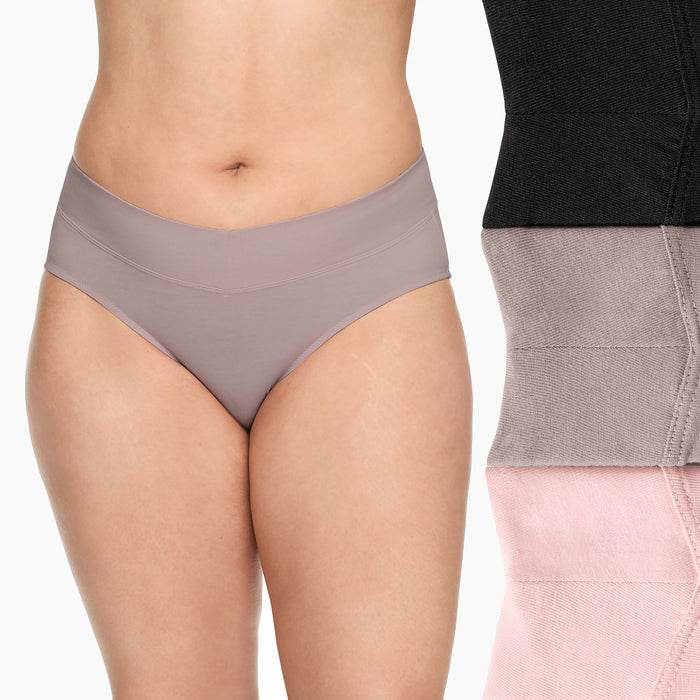 No Pinching No Problems® Dig-Free Mid-Waist 3-Pack Hipster