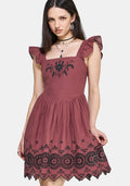 Noirette Broderie Mini Dress