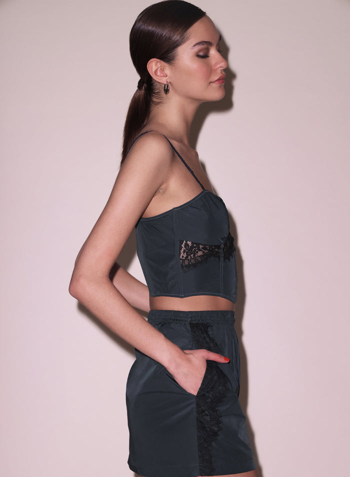 Nylon & Lace Bustier-shadow