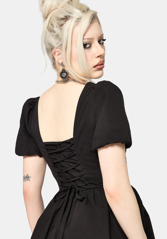 Obsidia Lace Up Corset Mini Dress US 2