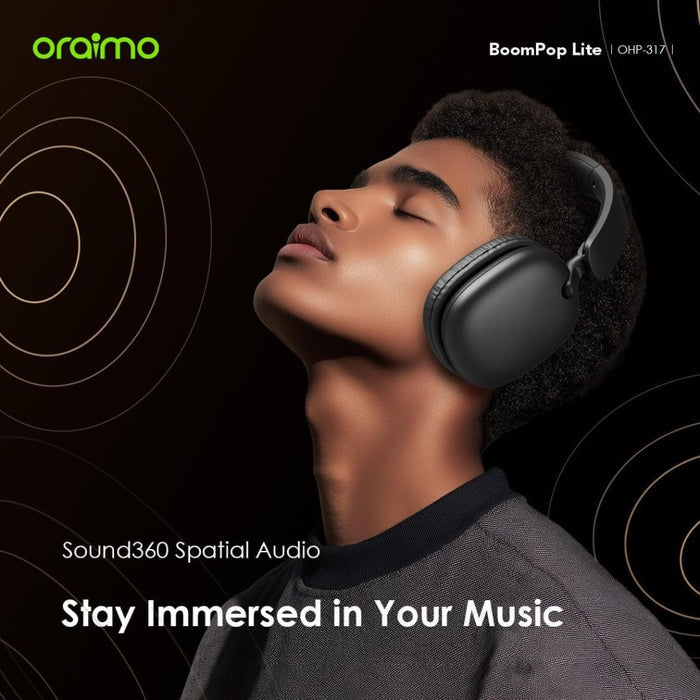 Oraimo Boom Pop Lite Wireless Headset - Speed Black