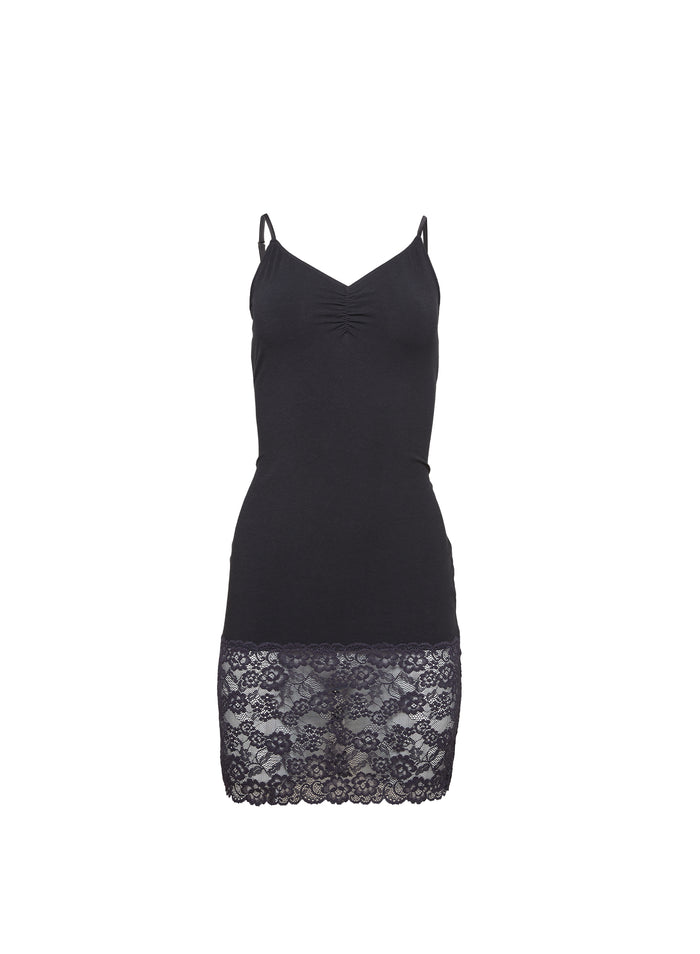 Organic Cotton Slip-black-flat