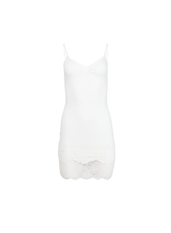 Organic Cotton Slip-ivory-flat