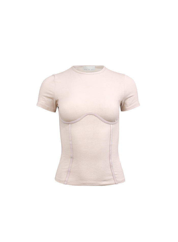 Organic Cotton T-Shirt-tahini
