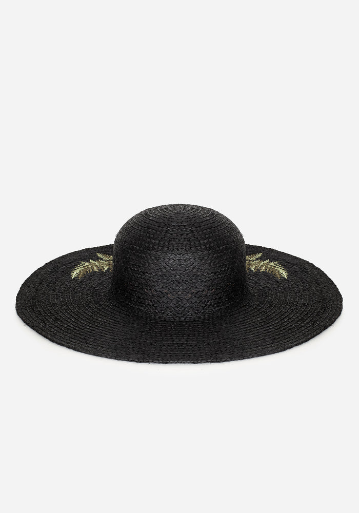 Osmunda Fern Embroidered Sun Hat
