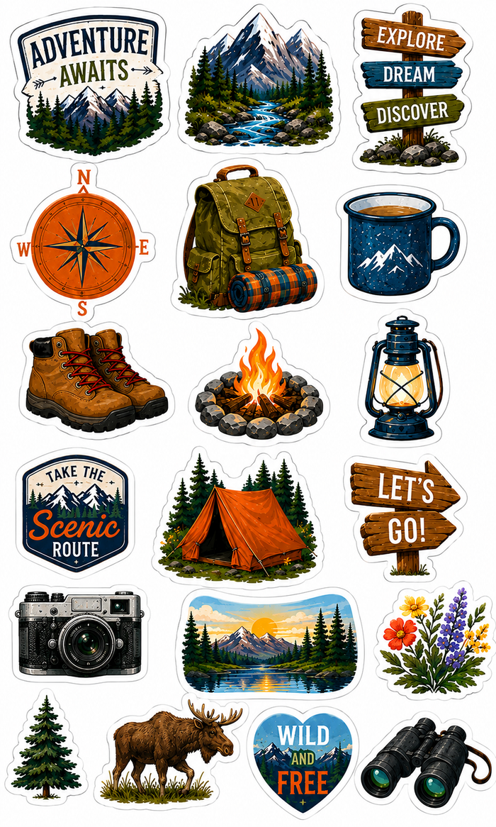 Outdoor Adventues Scrapbook Kit