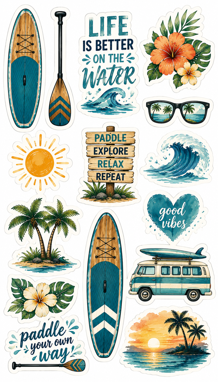 Paddleboard Scrapbook Kit