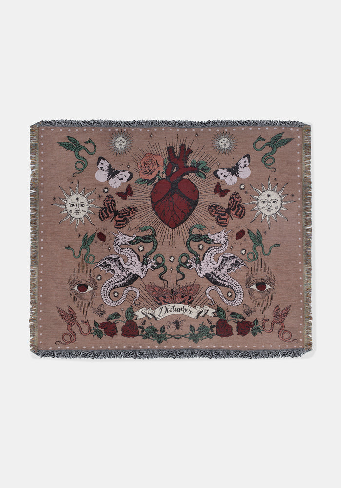 Paramour Tattoo Print Tapestry Blanket