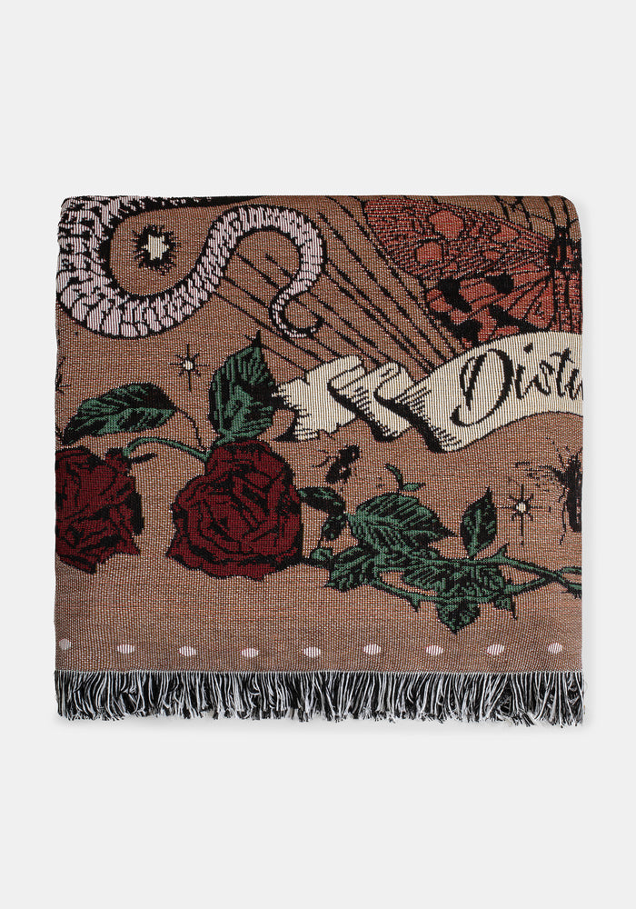Paramour Tattoo Print Tapestry Blanket