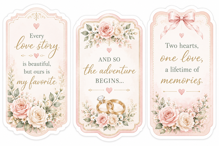 Pastel Wedding Scrapbook Kit