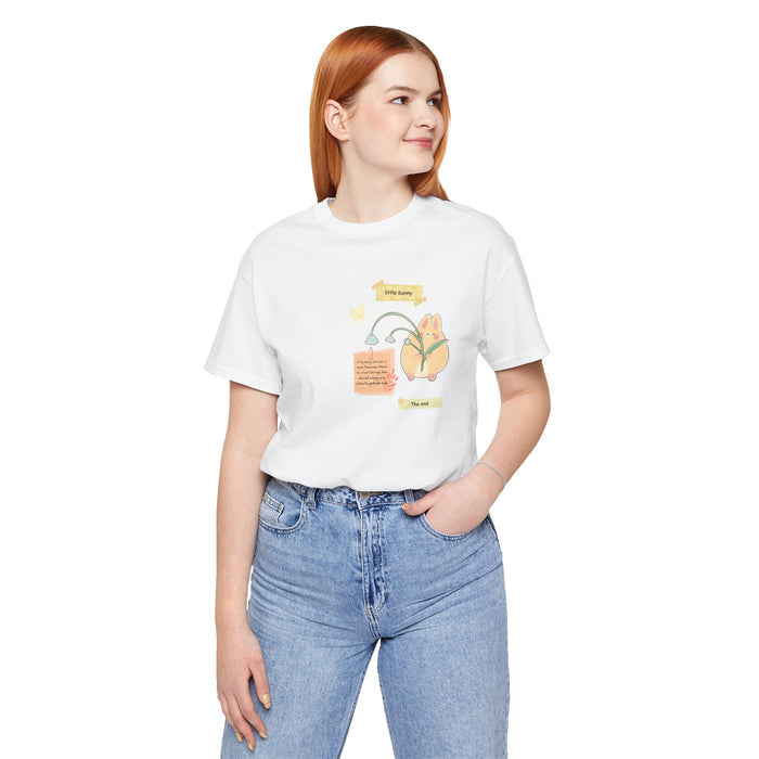 Peachy Self-Care Tee — "You’re Lovely" Floral Graphic T-Shirt