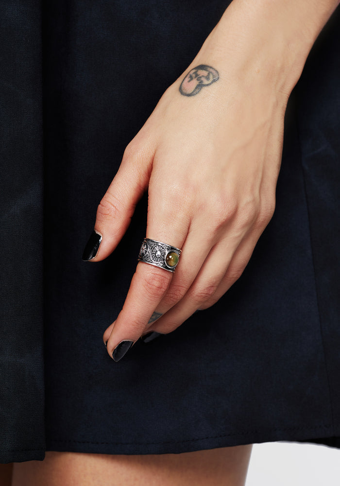 Phase Mood Stone Ring