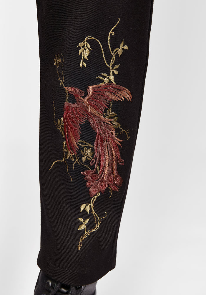 Phoenix Embroidered Tapered Trouser