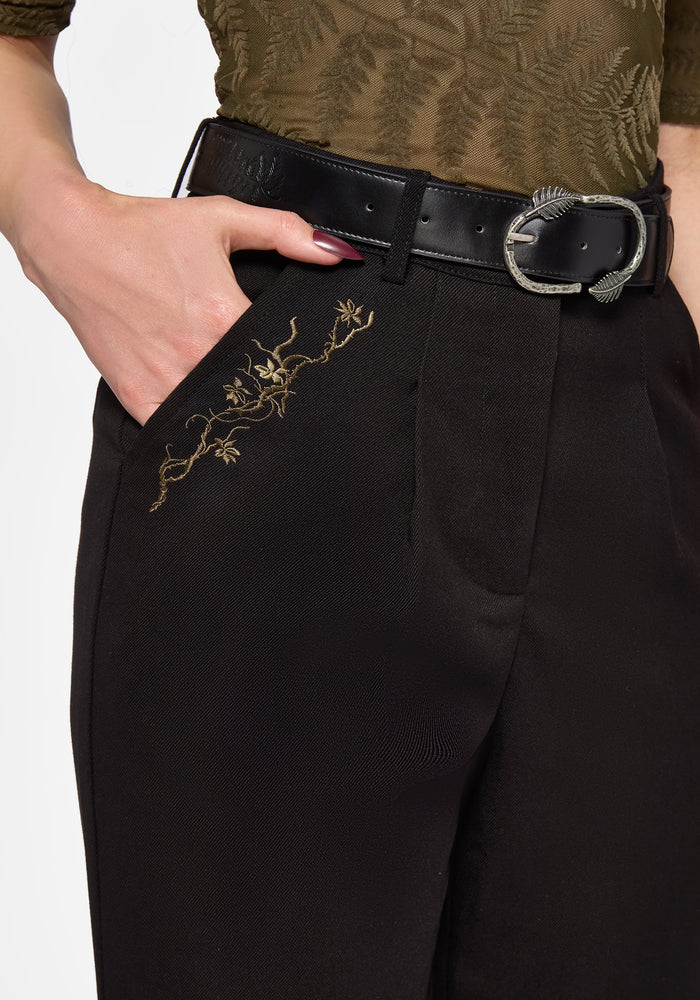 Phoenix Embroidered Tapered Trouser