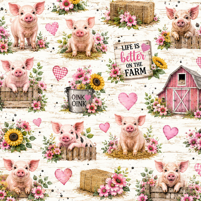Pigs on the Farm Scrapbook Kit